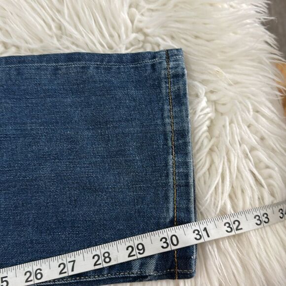 SUPERDRY DENIM BLUE JEANS MADE WITH ORGANIC COTTON SLIM STRAIGHT SIZE 34X32 - Picture 7 of 10